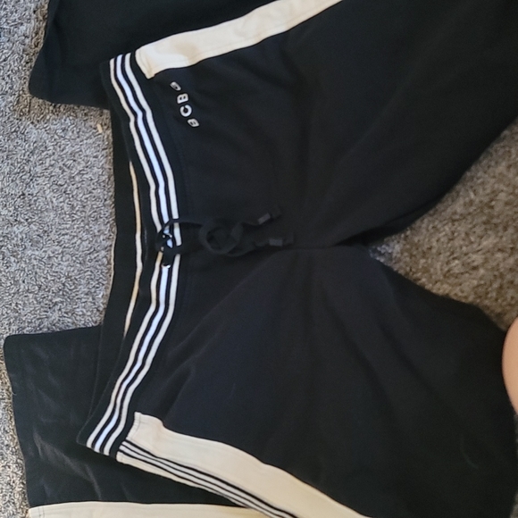 STUNNING BCBG black trackpants with side stripes - Picture 2 of 11